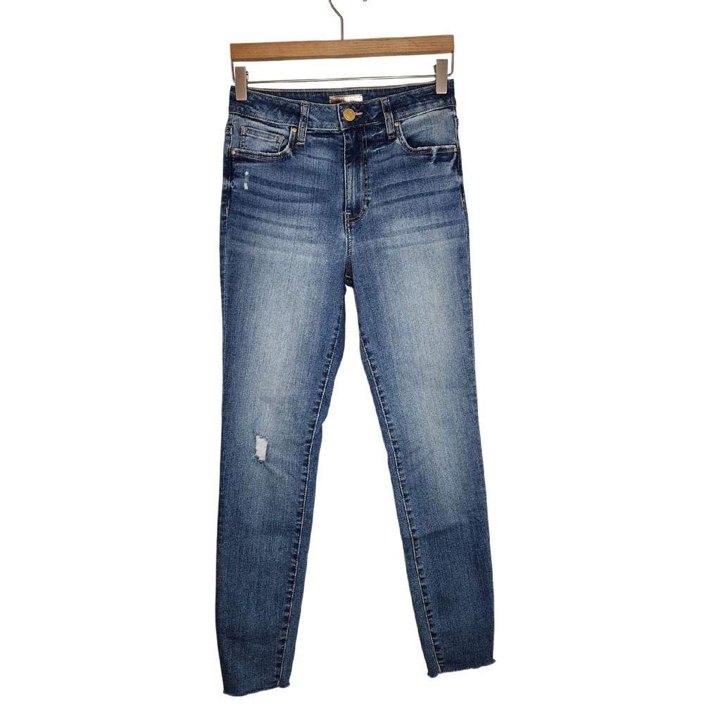 Kut From The Kloth Jeans Women's 0 Donna High Rise Ankle‎ Skinny Denim Blue